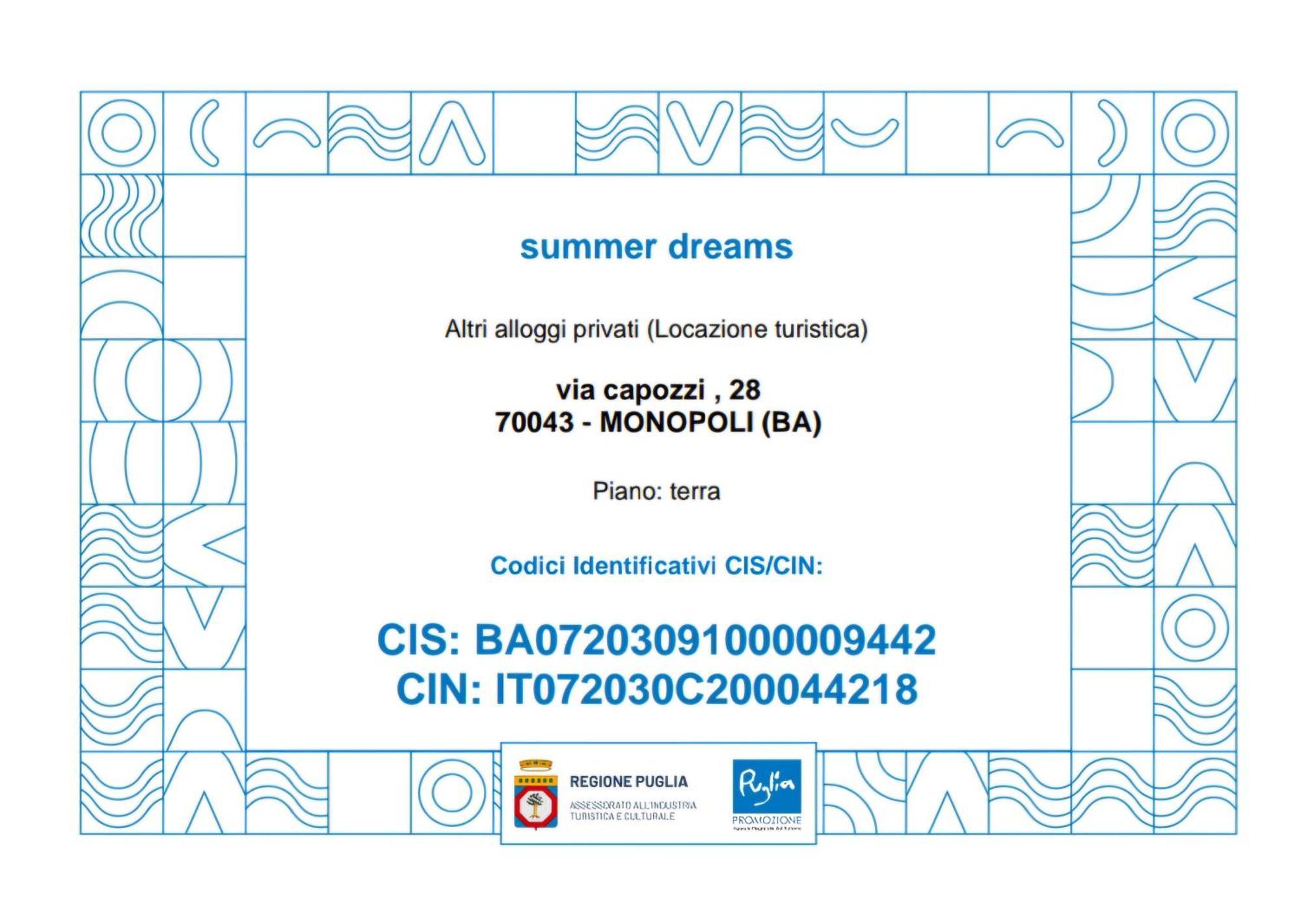 Summer Dreams Monopoli Zewnętrze zdjęcie